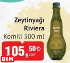 KOMİLİ ZEYTİNYAĞI RİVİERA KOMİLİ ZEYTİNYAĞI RİVİERA